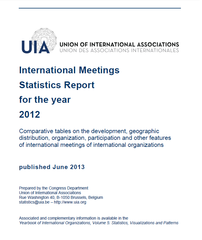 International meetings statistics report for the year [E-book].2012