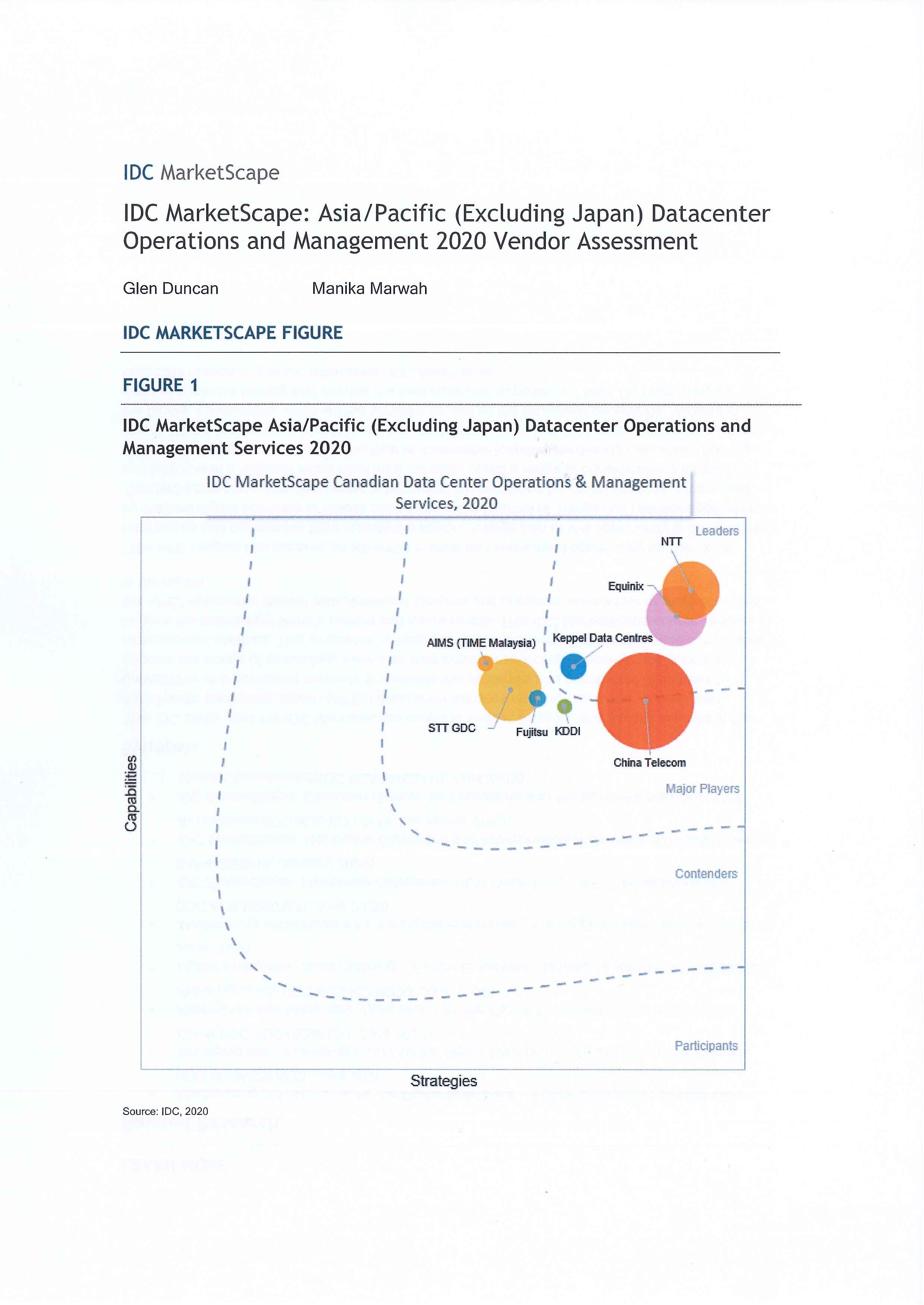 Asia/Pacific (excluding Japan) datacenter operations and management 2020 vendor assessment [e-book]